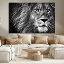 Black and White Lion Canvas Wall Art Print – Wildlife by MyGreatCanvas | Canvas Wall Art Prints | Photo Prints & Wall Decor