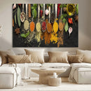 Kitchen Spice Wall Art Canvas Print