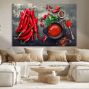 Red Pepper Kitchen and Restaurant Wall Wall Art, Red Pepper by MyGreatCanvas | Canvas Wall Art Prints | Photo Prints & Wall Decor