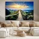 Mountain and Sunset Wall Art Canvas Print by MyGreatCanvas | Canvas Wall Art Prints | Photo Prints & Wall Decor