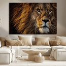 Mighty Lion Wall Art Canvas Print – Majestic Animal Portrait