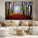 Foggy Forest Wall Art Landscape Canvas Print