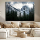 Yosemite National Park El Capitan Foggy Mountain Wall Art | by MyGreatCanvas | Canvas Wall Art Prints | Photo Prints & Wall Decor