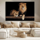 Lion Canvas Wall Art – Majestic Animal Print Artwork for by MyGreatCanvas | Canvas Wall Art Prints | Photo Prints & Wall Decor