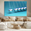 Wall Art Newton's Cradle Canvas Print, Framed Newton Cradle