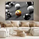 Wall Art Pool Table and Balls Canvas Print by MyGreatCanvas | Canvas Wall Art Prints | Photo Prints & Wall Decor