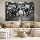 American Football Wall Art Canvas Print Framed Stadium Sport