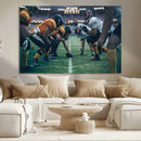 American Football Playing Wall Art Canvas Print by MyGreatCanvas | Canvas Wall Art Prints | Photo Prints & Wall Decor