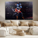 American Football Wall Art Canvas Print, Stadium Sport Wall