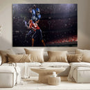 American Football Wall Art Canvas Print, Stadium Sport Wall
