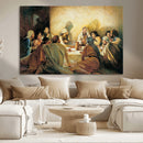 Last Supper Wall Art Canvas Print, Framed Jesus Painting Art