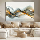Abstract Wave Canvas Wall Art – Fluid Contemporary Elegance