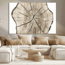 Abstract Wood Tree Ring Wall Art - Ready to Hang Minimalist