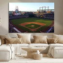 Colorado Rockies Coors Field Wall Art Canvas Print - MLB