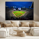 Truist Park Night Game Canvas Art - Atlanta Braves Stadium by MyGreatCanvas | Canvas Wall Art Prints | Photo Prints & Wall Decor