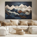 Mountain Wall Art – Modern Geometric Landscape Canvas Print,