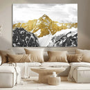 Gold Abstract Mountains Wall Art Print on Canvas, Nature by MyGreatCanvas | Canvas Wall Art Prints | Photo Prints & Wall Decor