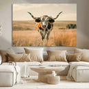 Texas Cow Wall Art Canvas Print for Farm House Wall Decor, by MyGreatCanvas | Canvas Wall Art Prints | Photo Prints & Wall Decor