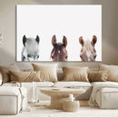 Horse Wall Art - Minimalist Horse Triptych Wall Art – Modern by MyGreatCanvas | Canvas Wall Art Prints | Photo Prints & Wall Decor