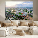 Old Trafford Manchester United Stadium Wall Art Canvas Print