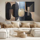 Minimalist Wabi Sabi Abstract Geometric Wall Art Canvas
