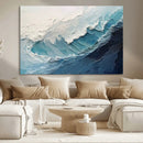 Ocean Wave Canvas Wall Art Print – Coastal Living Room Large