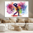 Colorful Golfer Swing Wall Art Canvas Print - Ready to Hang, by MyGreatCanvas | Canvas Wall Art Prints | Photo Prints & Wall Decor