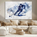 Hockey Player Wall Art Canvas Print - Sports-Inspired