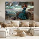 Miranda by the Shore Wall Art Canvas Print – Tempest Scene by MyGreatCanvas | Canvas Wall Art Prints | Photo Prints & Wall Decor