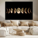 Phases of the Moon Wall Art | Canvas Print for Modern Wall by MyGreatCanvas | Canvas Wall Art Prints | Photo Prints & Wall Decor
