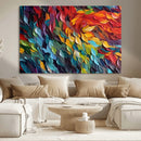 Vibrant Abstract Leaf Wall Art Canvas Print | Bold Colorful by MyGreatCanvas | Canvas Wall Art Prints | Photo Prints & Wall Decor