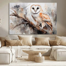 Barn Owl Wall Art | Watercolor Barn Owl Canvas Print | by MyGreatCanvas | Canvas Wall Art Prints | Photo Prints & Wall Decor