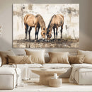 Vintage Horses Wall Art | Ready to Hang and Framed Triptych by MyGreatCanvas | Canvas Wall Art Prints | Photo Prints & Wall Decor