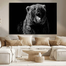 Bear Canvas Print | Wildlife Wall Art for Cabin Decor |