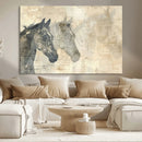 Abstract Horse Canvas Print | Modern Farmhouse Wall Art |