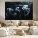 Jellyfish Wall Art Canvas Print, Elegant Wall Decor