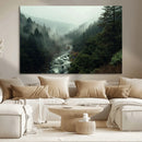 Misty Forest Wall Art | Ready to Hang and Framed | Tranquil