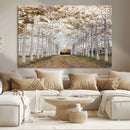 Forest Grove Wall Art | Serene Pathway Canvas Print | Ready