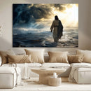 Jesus Walking Water Wall Art – Inspirational Christian
