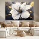 White Flower Wall Art Canvas Print | Ready to Hang |