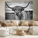 Scottish Highland Cow Canvas Wall Art Farmhouse Decor, by MyGreatCanvas | Canvas Wall Art Prints | Photo Prints & Wall Decor