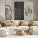Minimalist Tree Rings Wall Art | Modern Abstract Canvas