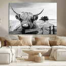Scottish Highland Cow Wall Art | Rustic Farmhouse Décor |
