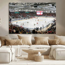 Lausanne Arena Ice Hockey Stadium Wall Art Canvas Print,