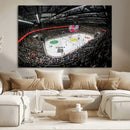 Vaudoise Lausanne Ice Hockey Arena Stadium Wall Art Canvas,