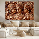Indian Woman Statue Wall Art Canvas Print