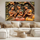 Indian Woman Statue Wall Art Canvas Print