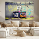 Banksy Life is Short Wall Art - Iconic Graffiti Art on by MyGreatCanvas | Canvas Wall Art Prints | Photo Prints & Wall Decor