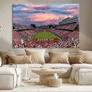 Carter-Finley Stadium Art Sunset Game Triple Canvas Wall Art
