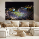 Duke University Blue Devils Football Print Canvas - Durham